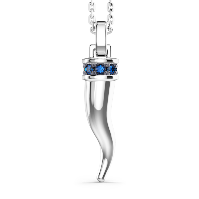 Collana Zancan cornetto in argento con pietre naturali | SAYA SHOP ONLINE