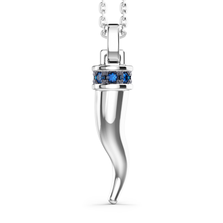 Collana Zancan cornetto in argento con pietre naturali | SAYA SHOP ONLINE