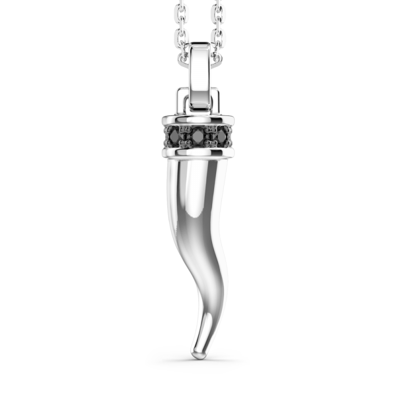 Collana Zancan cornetto in argento con pietre naturali | SAYA SHOP ONLINE