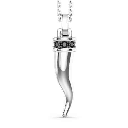 Collana Zancan cornetto in argento con pietre naturali | SAYA SHOP ONLINE