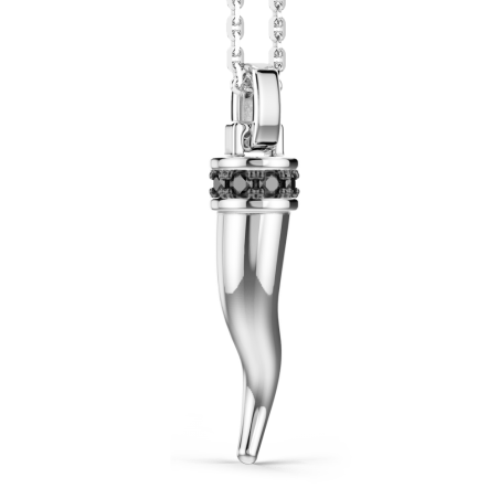 Collana Zancan cornetto in argento con pietre naturali | SAYA SHOP ONLINE