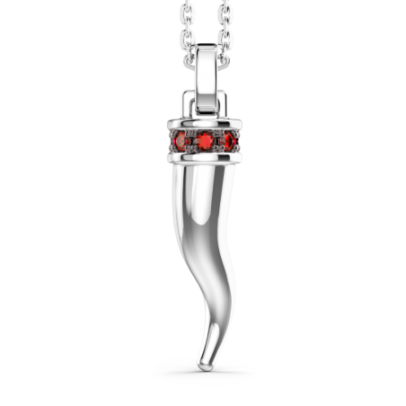 Collana Zancan cornetto in argento con pietre naturali | SAYA SHOP ONLINE