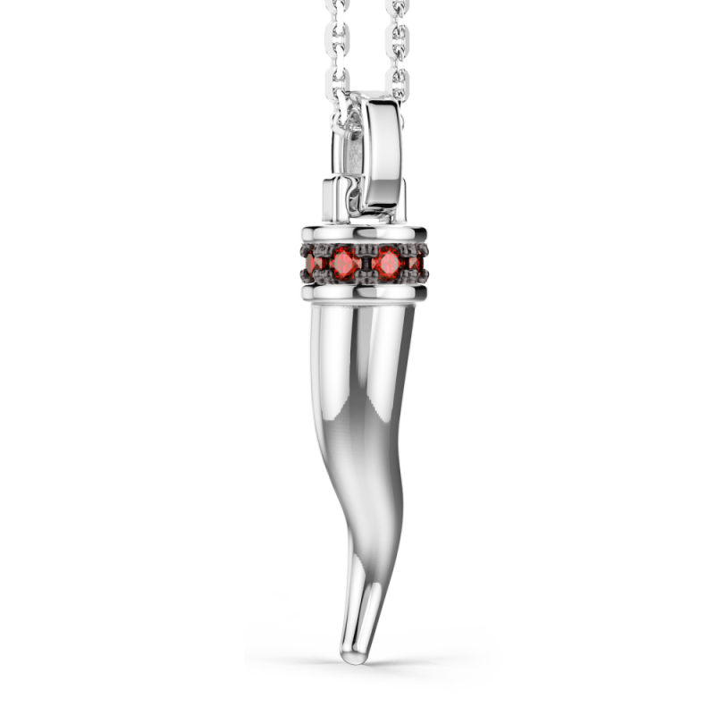 Collana Zancan cornetto in argento con pietre naturali | SAYA SHOP ONLINE