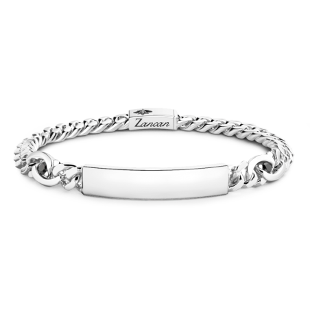 Bracciale Zancan in argento con targa centrale |SAYA SHOP ONLINE