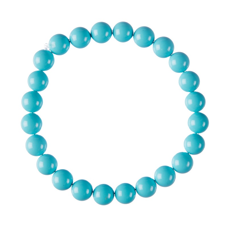 BRACCIALE ELASTICO PASTA DI TURCHESE - 8mm SAYA SHOP ONLINE OUTLET