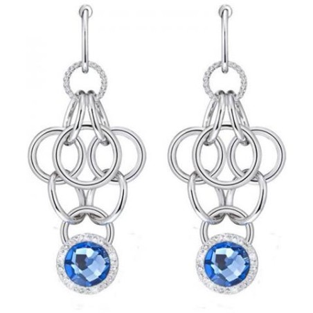 Orecchini donna rodiati argento e cristalli - SAYA SHOP ONLINE OUTLET