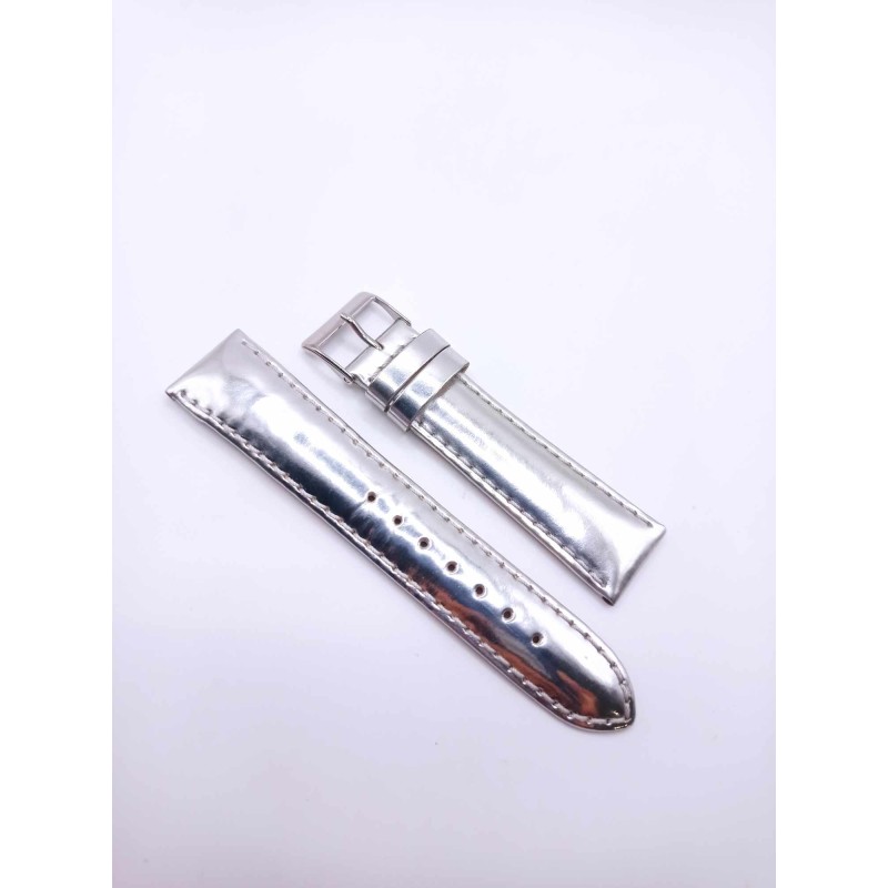 Cinturino Guess pelle argento 20mm - SAYA SHOP ONLINE OUTLET.