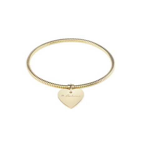 Bracciale Salvini 9 KT con ciondolo a cuore con diamante |SAYA SHOP ONLINE