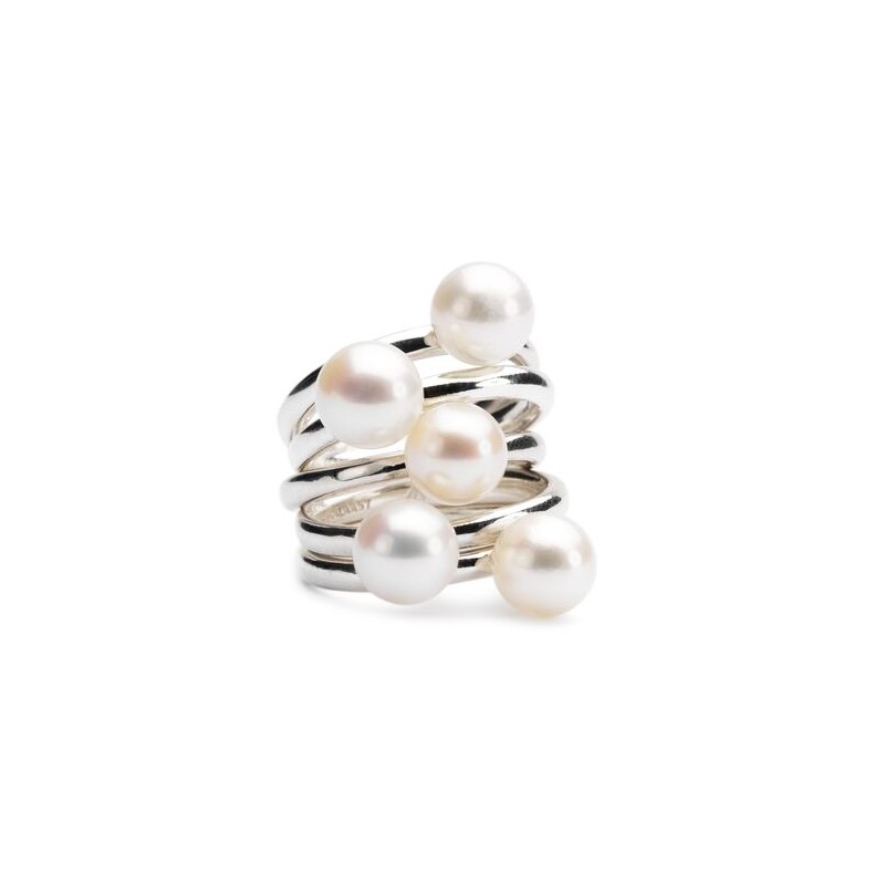 Anello Trollbeads, Petali di Perla Grigia | SAYA SHOP ONLINE