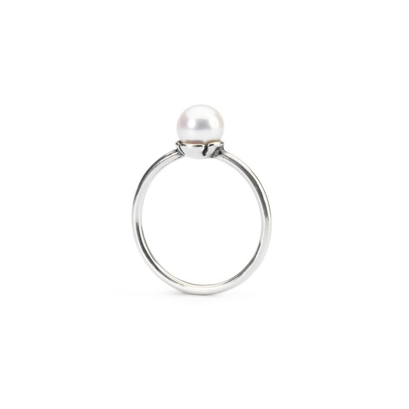 Anello Trollbeads, Anello Perla Bianca Delicata | SAYA SHOP ONLINE