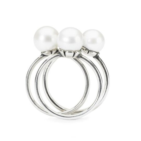 Anello Trollbeads, Anello Perla Bianca Delicata | SAYA SHOP ONLINE