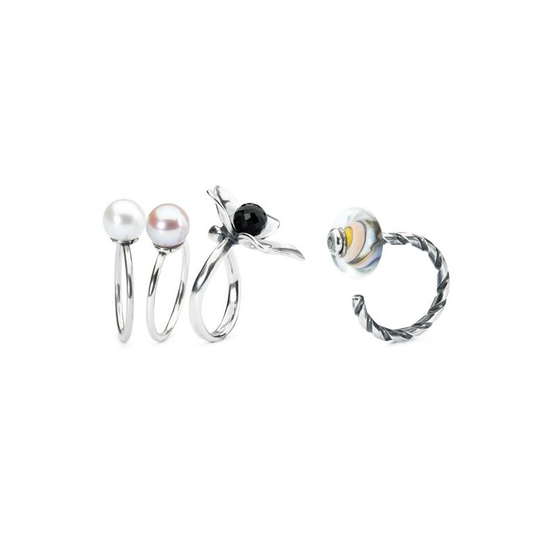 Anello Trollbeads, Petali di Perla Rosa