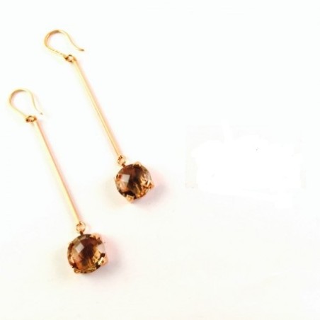 Orecchini pendenti Rebecca. Bronzo e pietre. SAYA SHOP ONLINE OUTLET