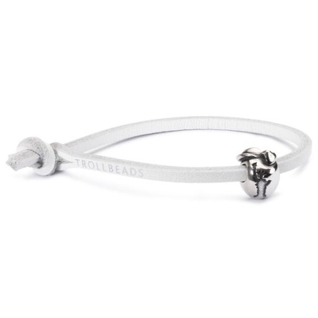 Trollbeads, Bracciale di Pelle, Bianco