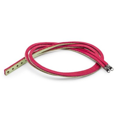 Trollbeads, Bracciale Cuoio Magenta/Verde Salvia | SAYA SHOP ONLINE