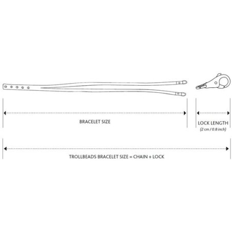 Trollbeads, Bracciale Cuoio Azzurro/Nero | SAYA SHOP ONLINE