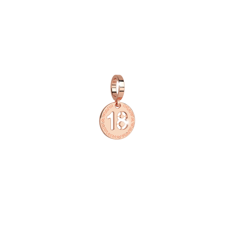 Charm Numero 18 Rebecca. Collezione Myworld. SAYA SHOP ONLINE OUTLET.