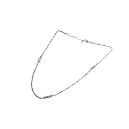 Cesare Paciotti, Collana argento con elementi gotici| SAYA SHOP ONLINE