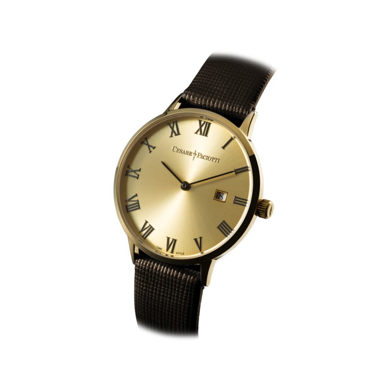 Cesare Paciotti, SOLO TEMPO - DOMINIC GOLD BROWN | SAYA SHOP ONLINE