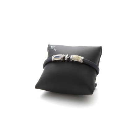 Cesare Paciotti, Bracciale in silicone blue | SAYA SHOP ONLINE