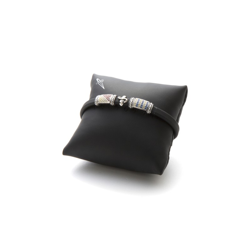 Cesare Paciotti, Bracciale in silicone nero | SAYA SHOP ONLINE