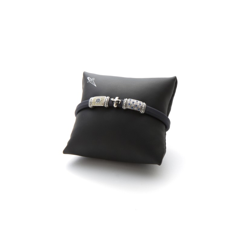 Cesare Paciotti, Bracciale in silicone blue | SAYA SHOP ONLINE