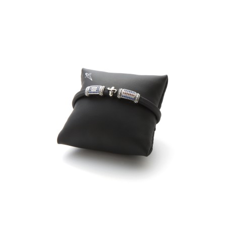 Cesare Paciotti, Bracciale in silicone nero | SAYA SHOP ONLINE