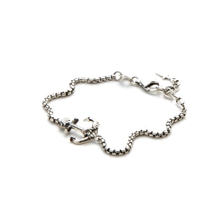 Cesare Paciotti, bracciale in argento con ancora | SAYA SHOP ONLINE