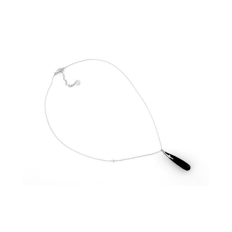 Collana Paciotti Jewels. Onice e Argento. SAYA SHOP ONLINE OUTLET