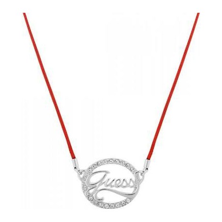 Collana Donna Guess. Cordino colore con Logo. SAYA SHOP ONLINE OUTLET.