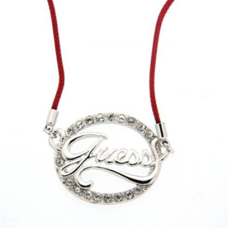 Collana Donna Guess. Cordino colore con Logo. SAYA SHOP ONLINE OUTLET.