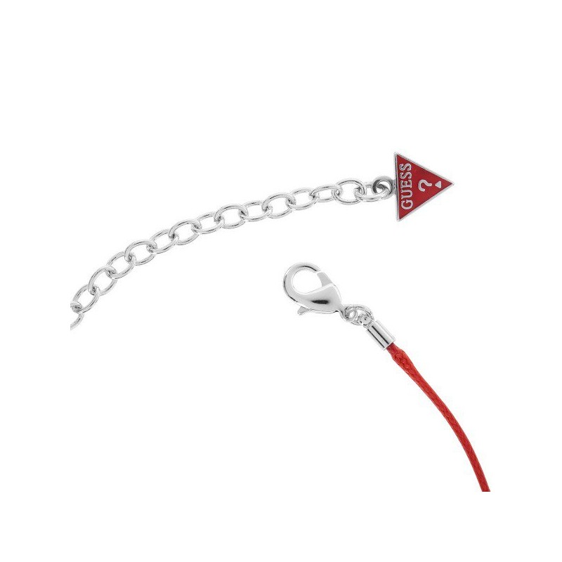 Collana Donna Guess. Cordino colore con Logo. SAYA SHOP ONLINE OUTLET.