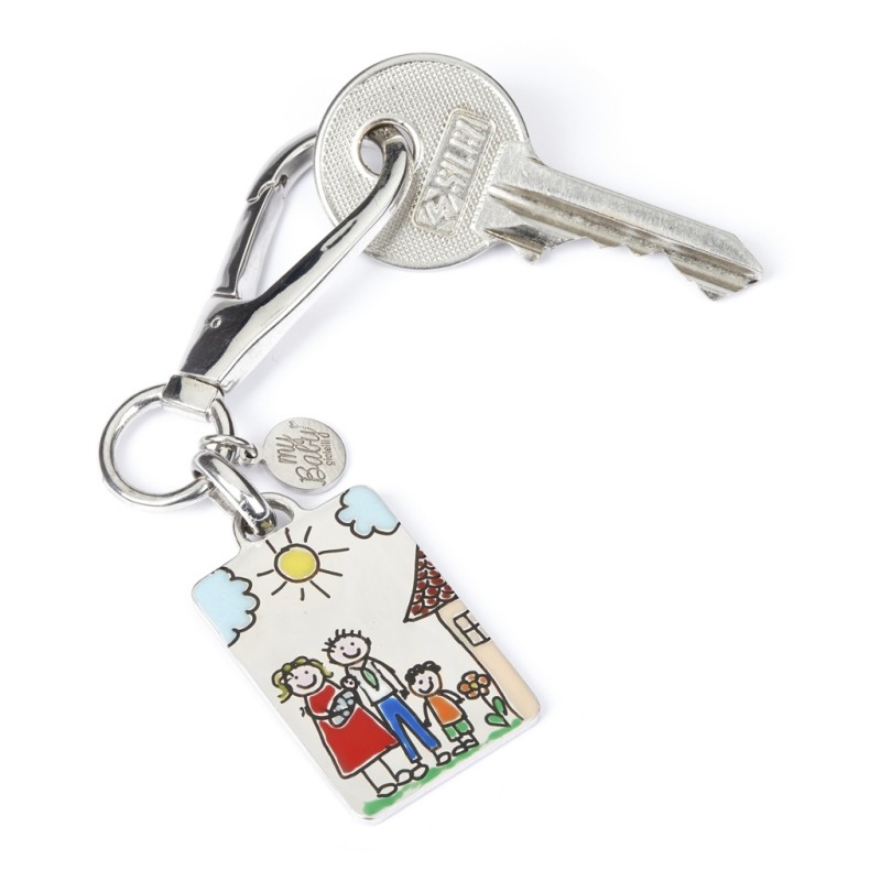 Portachiavi unisex My Baby Gioielli. Argento. SAYA SHOP ONLINE OUTLET.