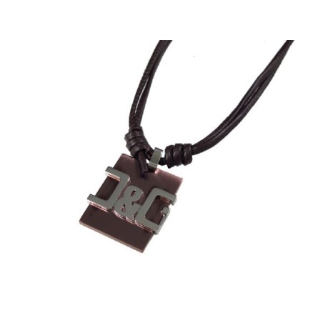 Collana unisex D&G Jewels. Piastra D&G. SAYA SHOP ONLINE OUTLET.