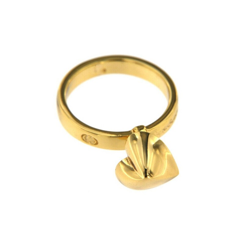 Anello Molecole. Oro Molecolare. Charm cuore. SAYA SHOP ONLINE OUTLET.