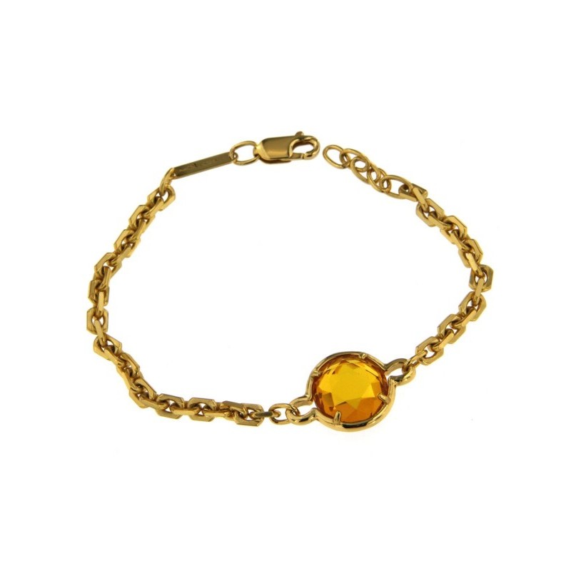 Bracciale Molecole. Oro Molecolare, Citrino. SAYA SHOP ONLINE OUTLET.