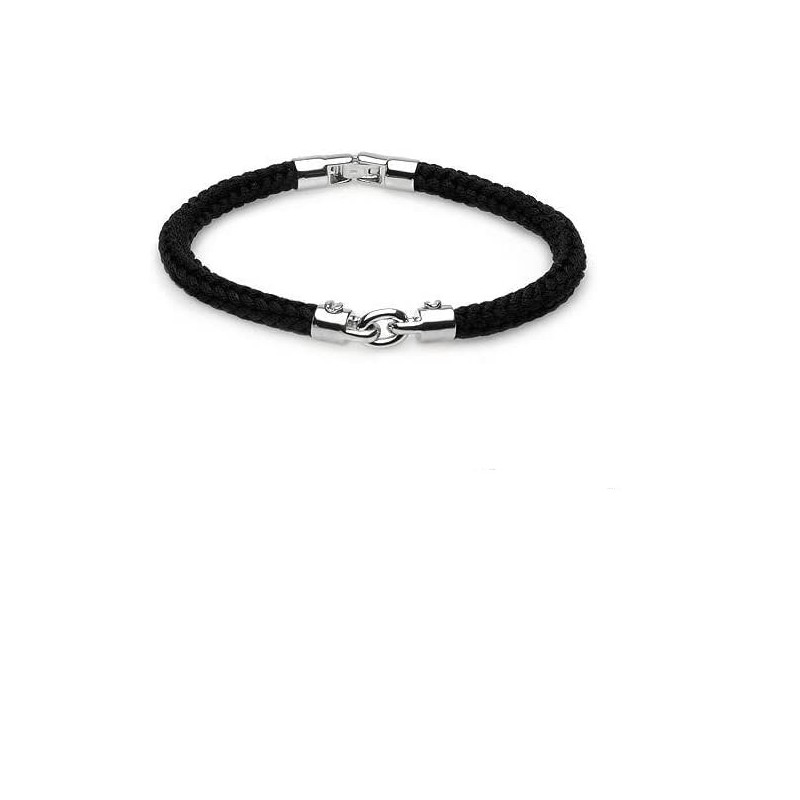 Bracciale Molecole gioielli Cordino e argento. SAYA SHOP ONLINE OUTLET