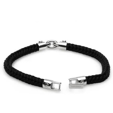 Bracciale Molecole gioielli Cordino e argento. SAYA SHOP ONLINE OUTLET