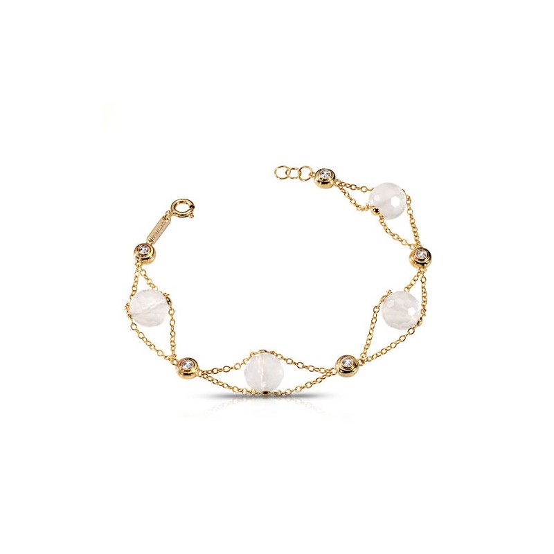 Bracciale Morellato Oro375 cristalli, zirconi. SAYA SHOP ONLINE OUTLET