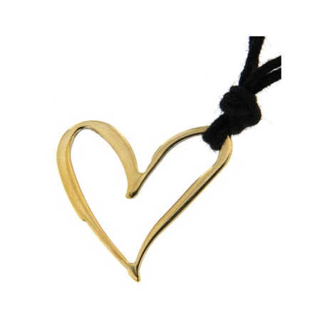 Pendente Sweet Years. Cuore in argento dorato. SAYA SHOP ONLINE OUTLET