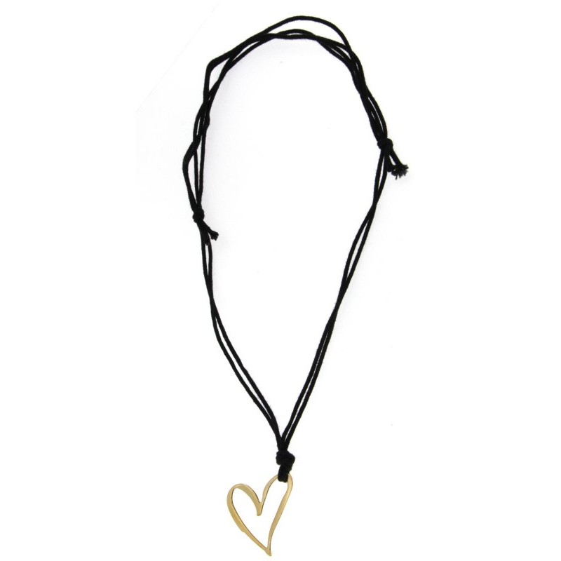 Pendente Sweet Years. Cuore in argento dorato. SAYA SHOP ONLINE OUTLET