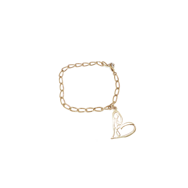 Bracciale donna Sweet Years. Dorato Cuore. SAYA SHOP ONLINE OUTLET.