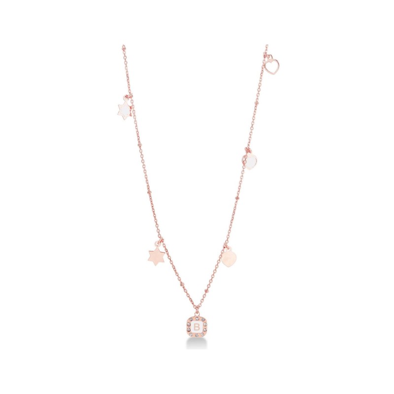 Collana Dvccio lettera 45cm -HELE' ROSA. SAYA SHOP ONLINE OUTLET.