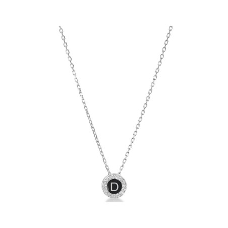 Girocollo 40cm Black Swan in argento 925. SAYA SHOP ONLINE OUTLET.