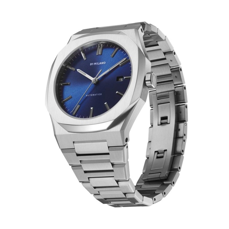 D1 MILANO orologio, BLUE AUTOMATIC BRACELET 41.5 MM | SAYA SHOP ONLINE