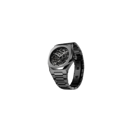 D1 MILANO orologio, GUN METAL SKELETON BRACELET | SAYA SHOP ONLINE