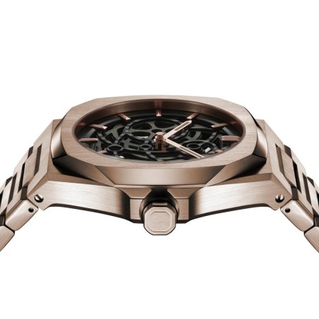 D1 Orologio, ROSE GOLD SKELETON BRACELET 41.5 MM | SAYA SHOP ONLINE