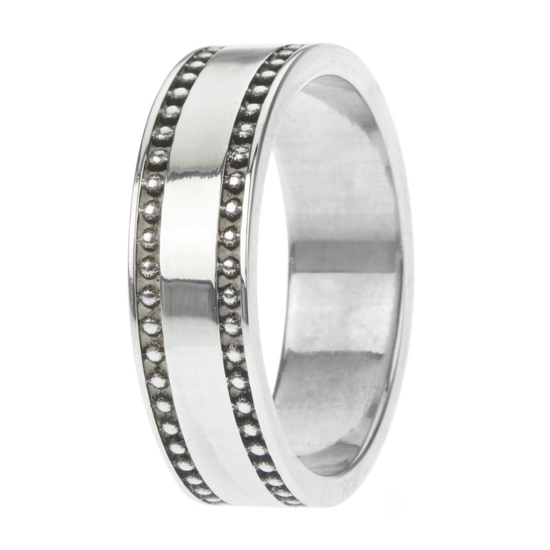 Moody anello uomo. Argento 925. WORDS. SAYA SHOP ONLINE OUTLET.