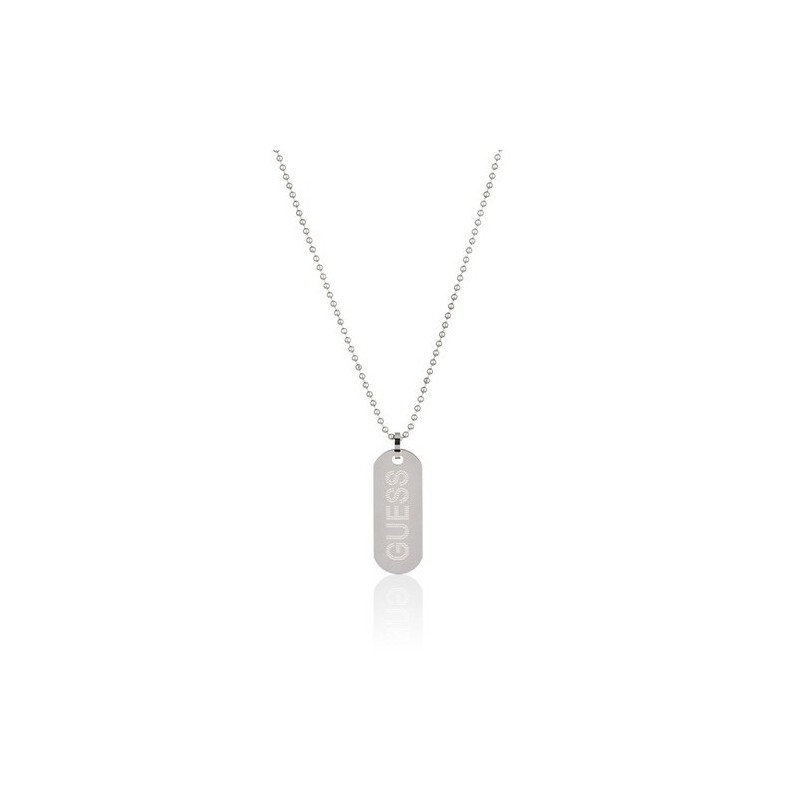 Collana uomo Guess. Piastra Acciaio. SAYA SHOP ONLINE OUTLET.