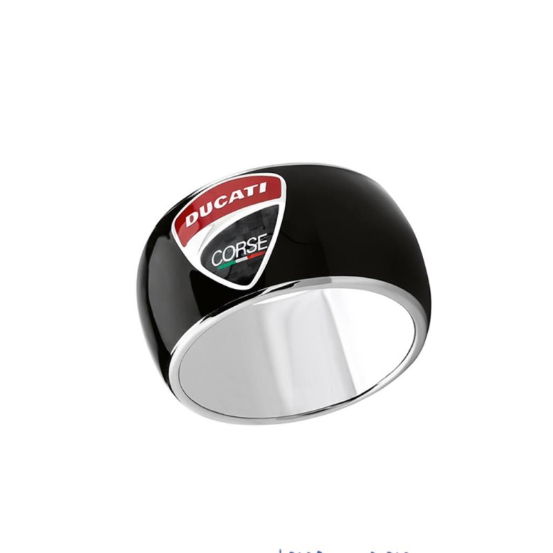 Anello uomo Ducati corse. Black. SAYA SHOP ONLINE OUTLET.